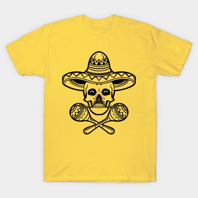 Cinco de mayo skull head with sombrero hat and maraca character, Cinco De Mayo, Fiesta de cinco de mayo design, Funny Cinco de Mayo, Cinco de Mayo Party, Cinco de Mayo Gifts, Cinco de Mayo Gift T-Shirt by POP-Tee